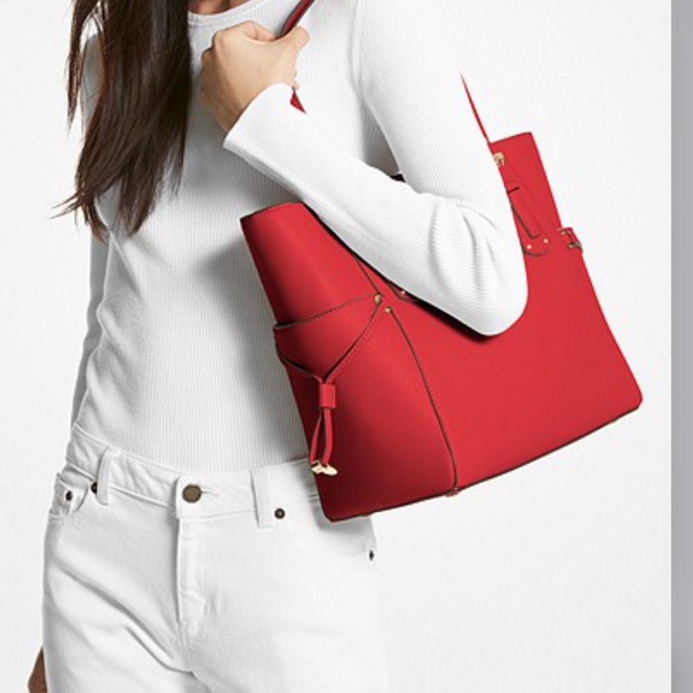 MICHAEL KORS Voyager East West Tote Crimson color - Picture 4 of 16